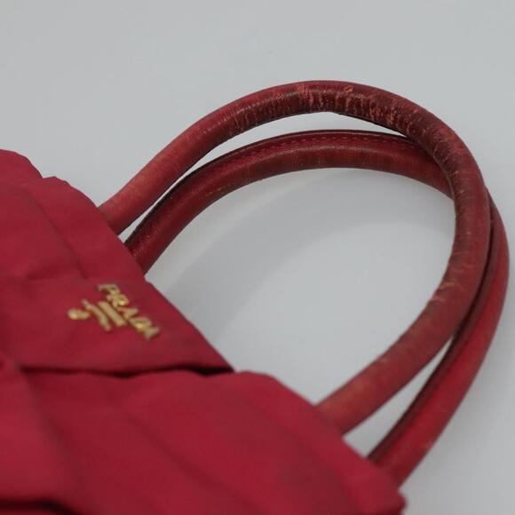 PRADA Hand Bag Nylon Pink - Picture 8 of 9